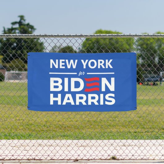 New York voor Biden Harris Spandoek (Insitu)
