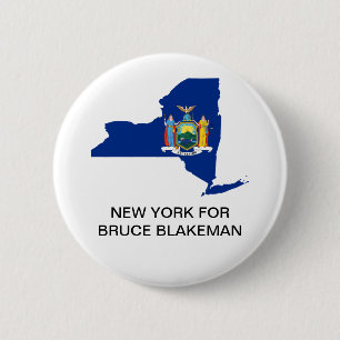 NEW YORK VOOR BRUCE BLAKEMAN GOUVERNEUR KNOP RONDE BUTTON 5,7 CM