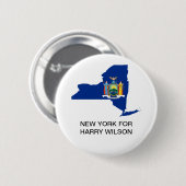 NEW YORK VOOR Harry Wilson GOVERNOR BUTTON (Voorkant /achterkant)