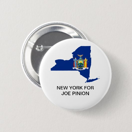 NEW YORK VOOR JOE PINION SENATE BUTTON (Voorkant /achterkant)