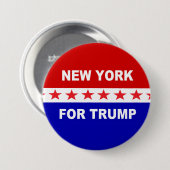 New York voor Trump Ronde Button 7,6 Cm (Voorkant /achterkant)