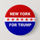 New York voor Trump Ronde Button 7,6 Cm (Voorkant)