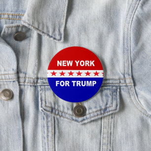 New York voor Trump Ronde Button 7,6 Cm