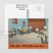 New York, voorstedelijke bootery, Forest Hills Briefkaart (Voorkant / Achterkant)