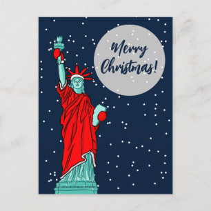 New York Vrije kerstwinter Briefkaart
