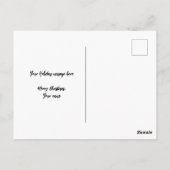 New York Vrije kerstwinter Briefkaart (Achterkant)