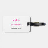 New York vrijgezellenfeest - Bruid in de stad Bagagelabel (Achterkant horizontaal)