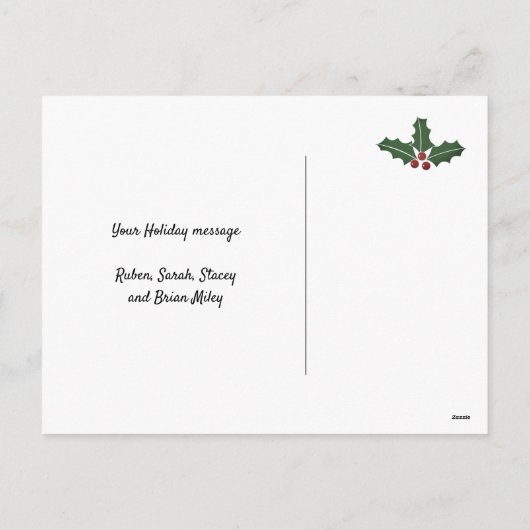 New York Vrijheids kerstcadeautje in beweging Feestdagenkaart (Achterkant)