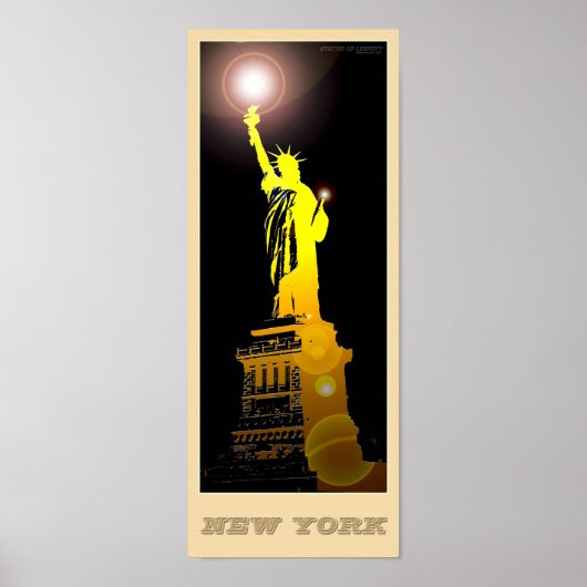 New York Vrijheidsbeeld - 01 - Reispost Poster (Voorkant)