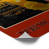 New York Vrijheidsbeeld - 03 - reisaffiche Poster (Hoek)