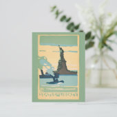 New York - Vrijheidsbeeld (1916) Briefkaart (Staand voorkant)