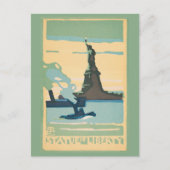 New York - Vrijheidsbeeld (1916) Briefkaart (Voorkant)