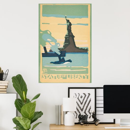 New York - Vrijheidsbeeld (1916) Poster (Thuiskantoor)