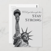 New York Vrijheidsbeeld blijft sterk Briefkaart (Voorkant / Achterkant)