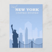 New York Vrijheidsbeeld   Briefkaart (Voorkant)
