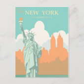 New York Vrijheidsbeeld  Briefkaart (Voorkant)