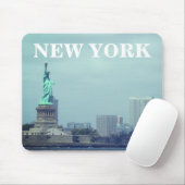 New York Vrijheidsbeeld en Cityscape Muismat (Met muis)