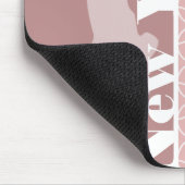 New York, Vrijheidsbeeld Mauve Circles Muismat (Hoek)