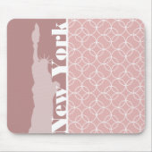 New York, Vrijheidsbeeld Mauve Circles Muismat (Voorkant)