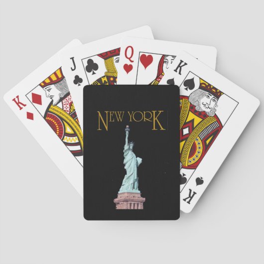 New York Vrijheidsbeeld Pokerkaarten (Achterkant)