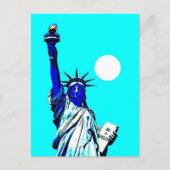 New York Vrijheidsbeeld Pop Art Briefkaart (Voorkant)
