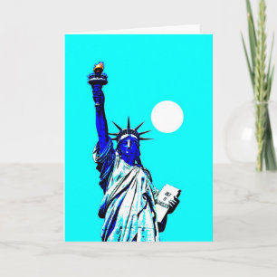New York Vrijheidsbeeld Pop Art Kaart