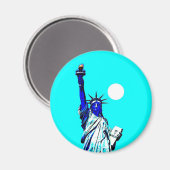 New York Vrijheidsbeeld Pop Art Magneet (Voorkant / Achterkant)