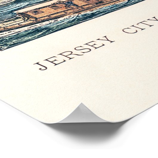 New York Vrijheidsbeeld Poster (Hoek)