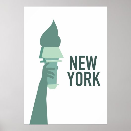 New York Vrijheidsbeeld Poster (Voorkant)