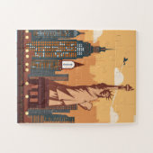 New York Vrijheidsbeeld puzzel Legpuzzel (Horizontaal)