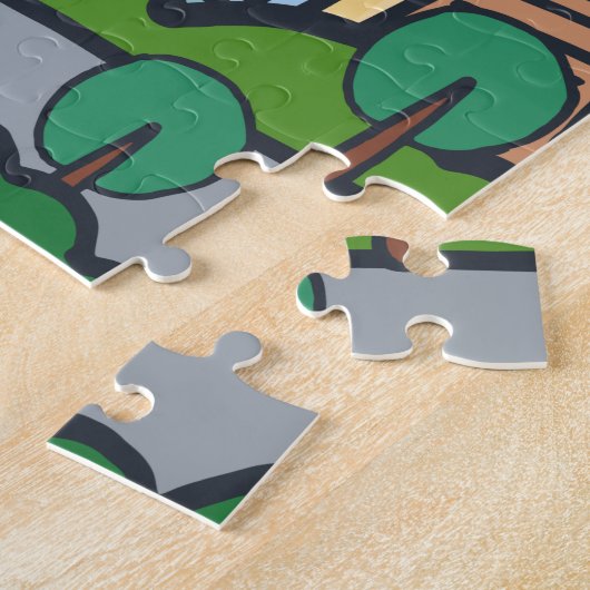 New York Vrijheidsbeeld Puzzle Legpuzzel (Zijkant)