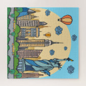 New York Vrijheidsbeeld Puzzle Legpuzzel (Horizontaal)