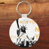 New York Vrijheidsbeeld Sleutelhanger (Voorkant)