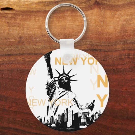 New York Vrijheidsbeeld Sleutelhanger (Voorkant)