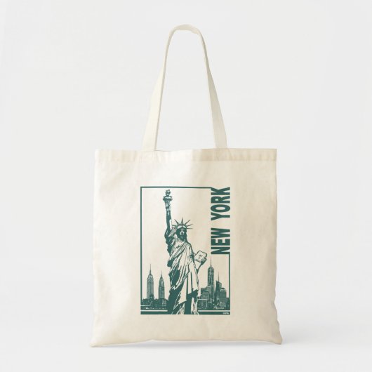 New York-Vrijheidsbeeld Tote Bag (Voorkant)