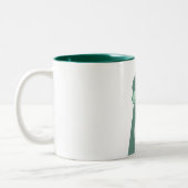 New York Vrijheidsbeeld Tweekleurige Koffiemok (Links)