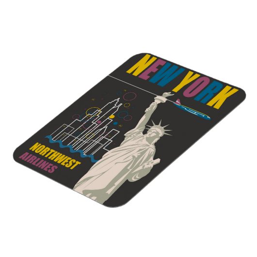 New York Vrijheidsbeeld van Reisposter Magneet (Linkerzijde)