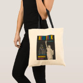 New York Vrijheidsbeeld van Reisposter Tote Bag (Voorkant (product))