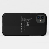 New York - Vrijheidsbeeld VS vlag Case-Mate iPhone Case (Achterkant (horizontaal))