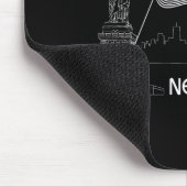 New York - Vrijheidsbeeld VS vlag Muismat (Hoek)