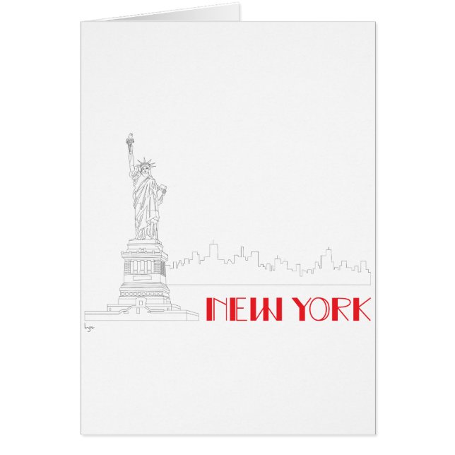 New York, Vrijheidsstandbeeld (Voorkant)