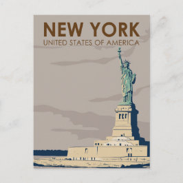 New York Vrijheidsstandbeeld Briefkaart