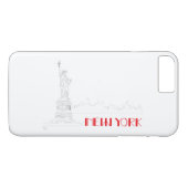 New York, Vrijheidsstandbeeld Case-Mate iPhone Case (Achterkant (Horizontaal))