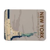New York Vrijheidsstandbeeld Magneet (Horizontaal)