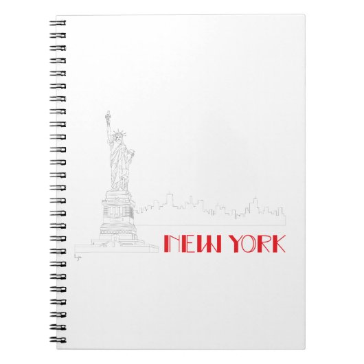 New York, Vrijheidsstandbeeld Notitieboek (Voorkant)