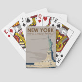 New York Vrijheidsstandbeeld Pokerkaarten (Achterkant)