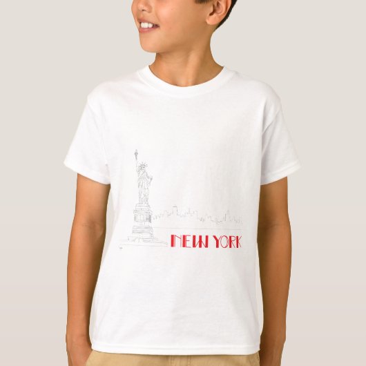 New York, Vrijheidsstandbeeld T-shirt (Voorkant)