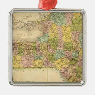 New York, VS Metalen Ornament