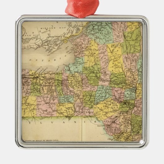 New York, VS Metalen Ornament (Voorkant)