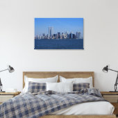 New York, VS. Silhouet van downtown Manhattan Canvas Afdruk (Insitu (Slaapkamer))